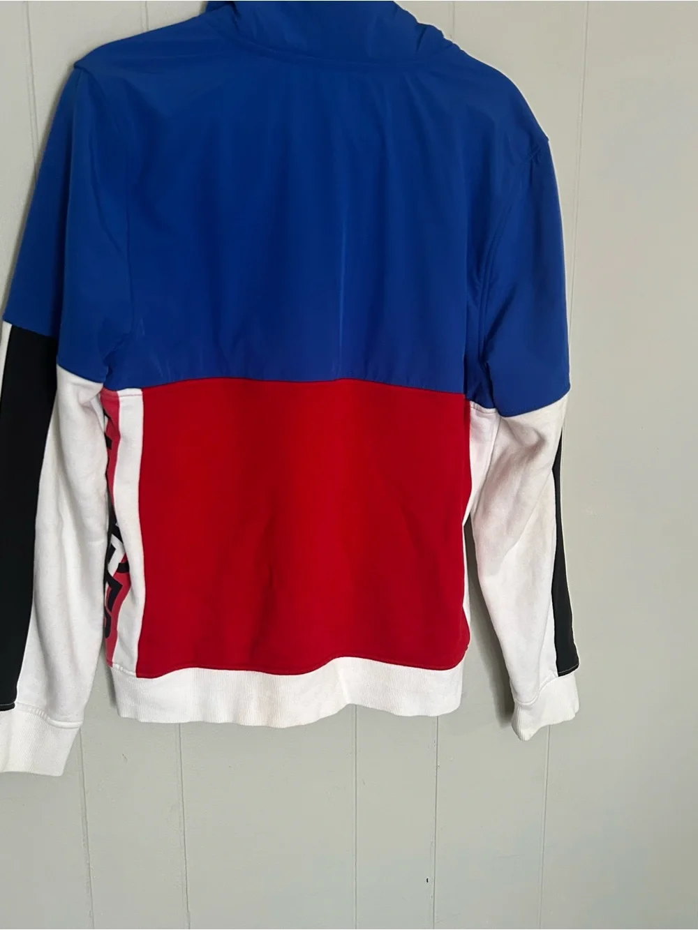 Tommy Hilfiger Colorblock Quarter Zip Pullover Sweatshirt Size M